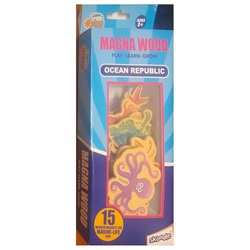 Skoodle Magna Wood - OCEAN REPUBLIC - 15 Wooden Magnets